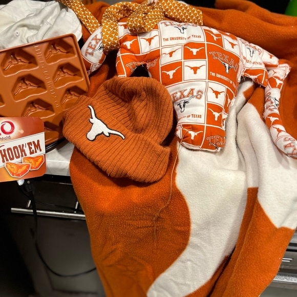Bundle Texas Longhorn Throw Blanket,Tie,,Cup hats - Picture 8 of 9